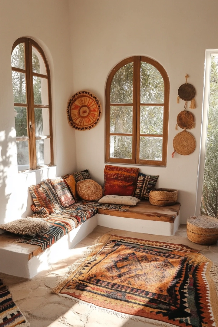 boho living room ideas 60