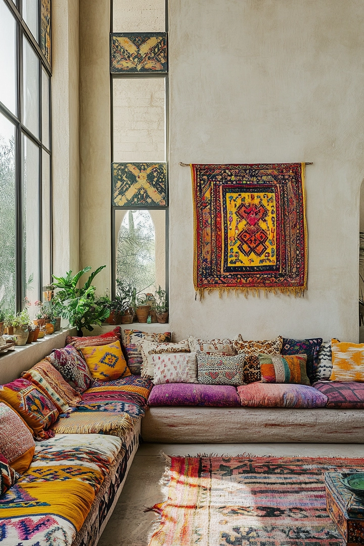 boho living room ideas 80