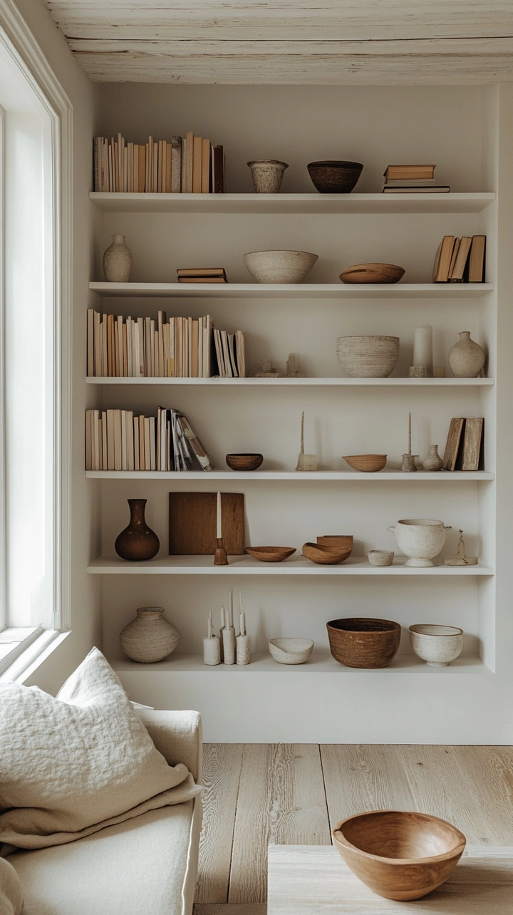 bookshelf decorating ideas 65