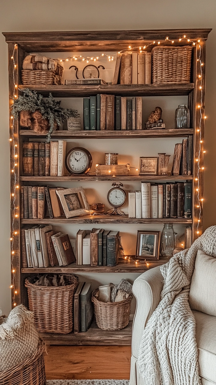 bookshelf decorating ideas 7