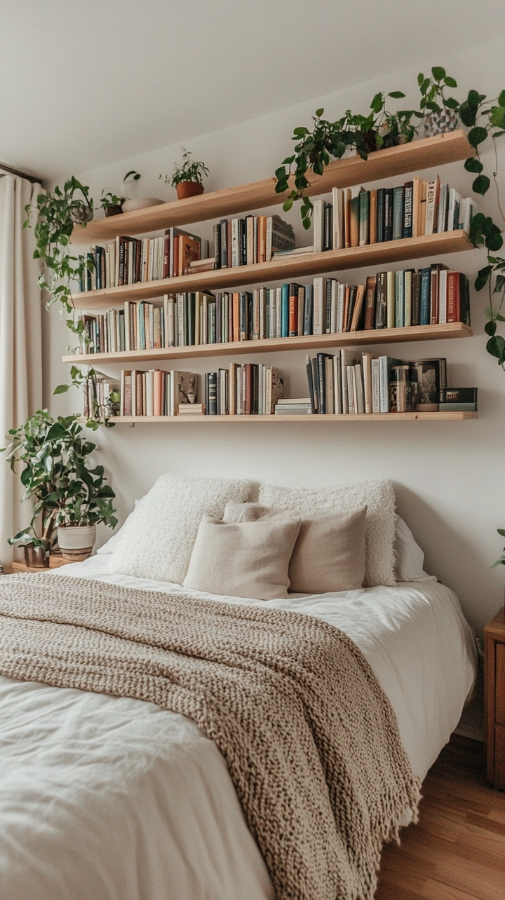 bookshelf ideas for bedroom 14