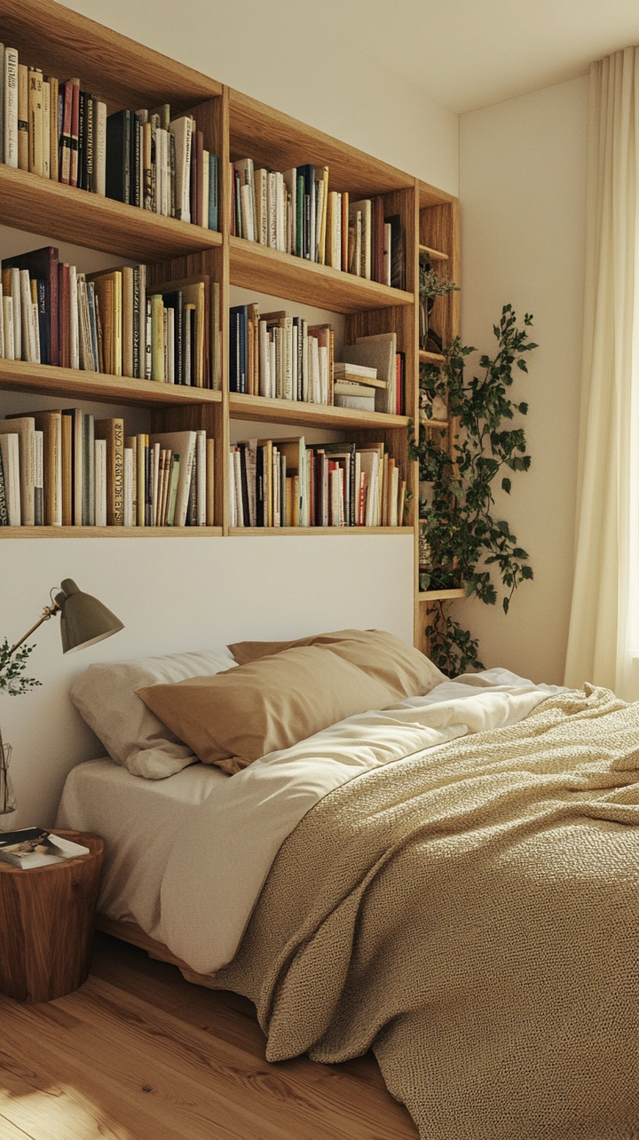 bookshelf ideas for bedroom 24