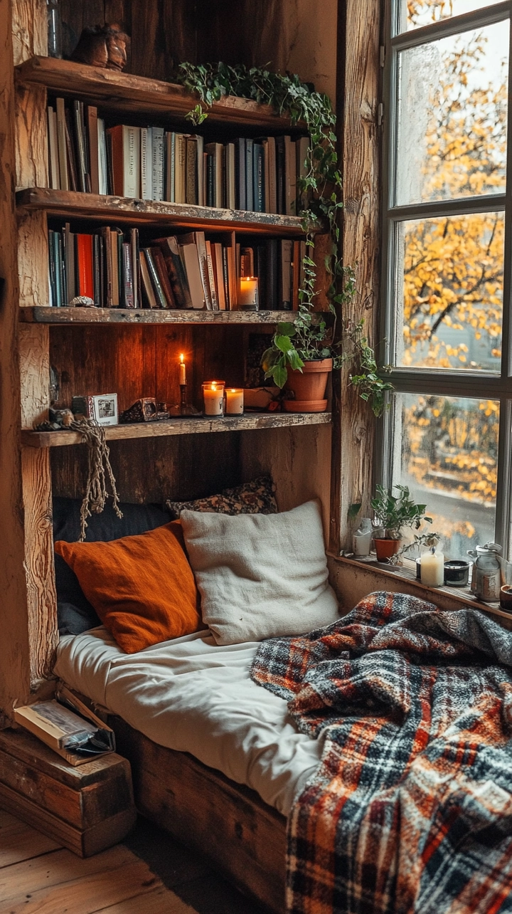 bookshelf ideas for bedroom 34