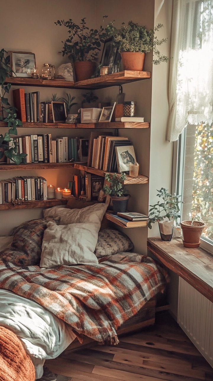 bookshelf ideas for bedroom 36