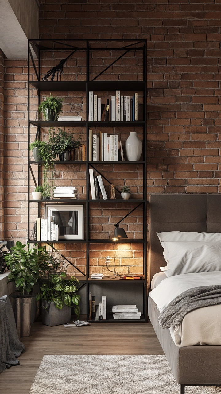 bookshelf ideas for bedroom 47