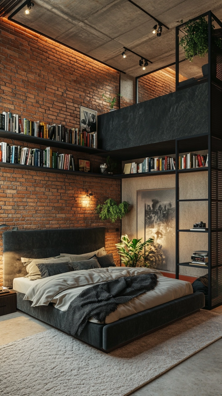 bookshelf ideas for bedroom 48