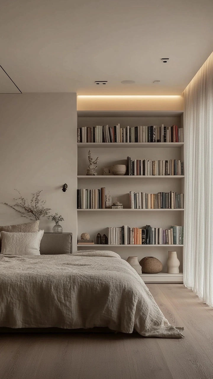 bookshelf ideas for bedroom 49