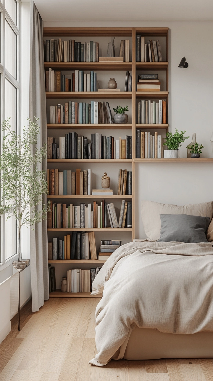 bookshelf ideas for bedroom 51