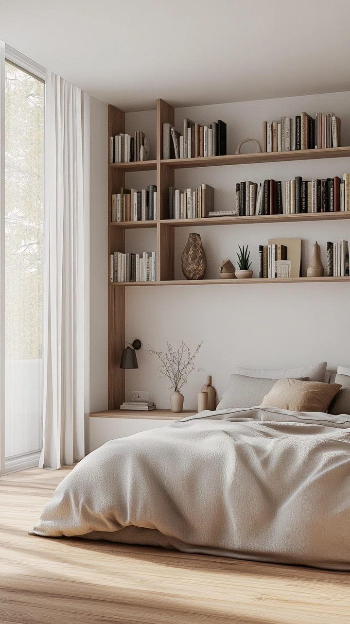 bookshelf ideas for bedroom 52