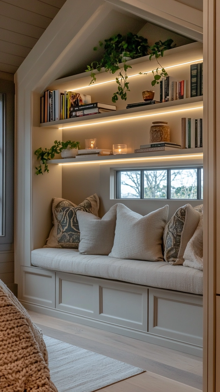 bookshelf ideas for bedroom 56