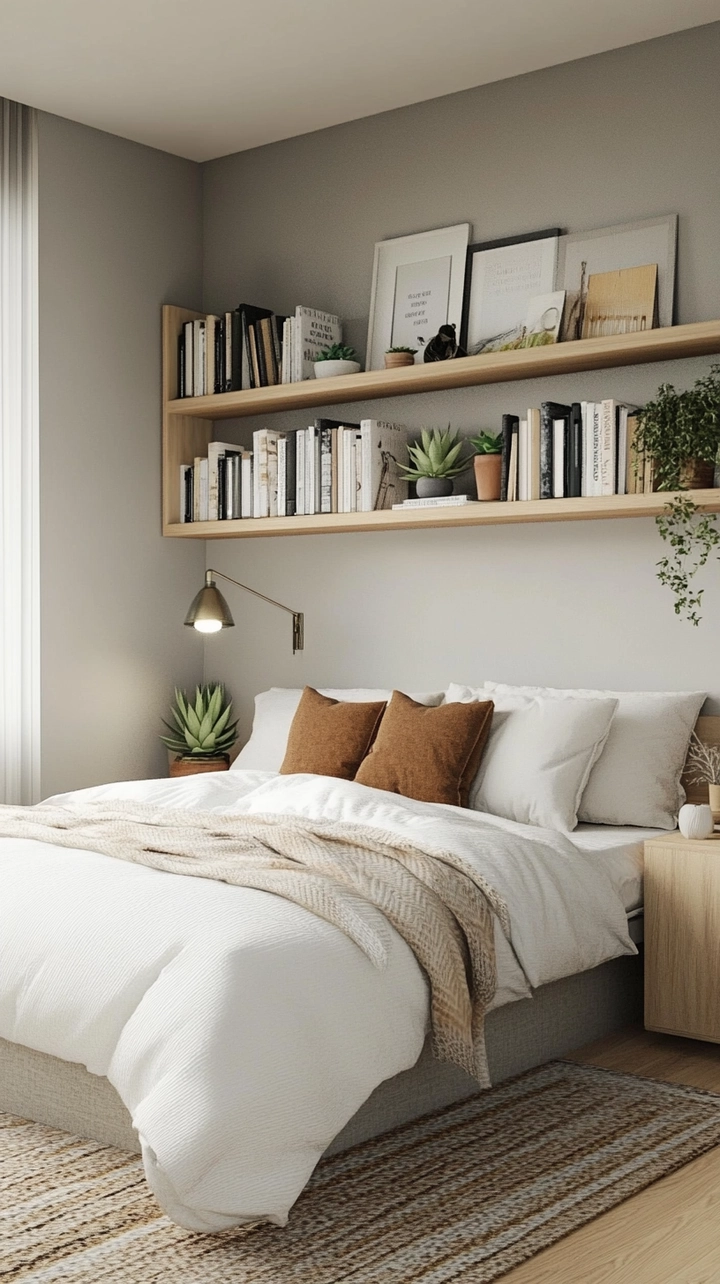 bookshelf ideas for bedroom 57