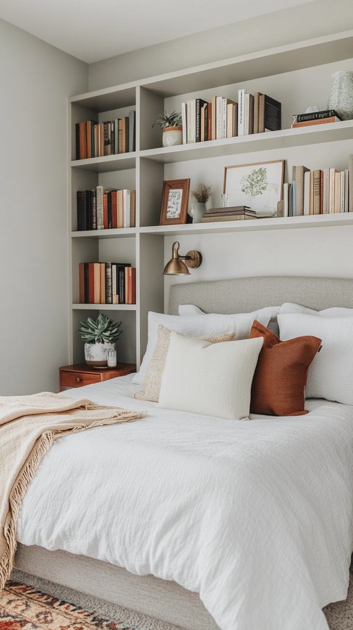 bookshelf ideas for bedroom 59