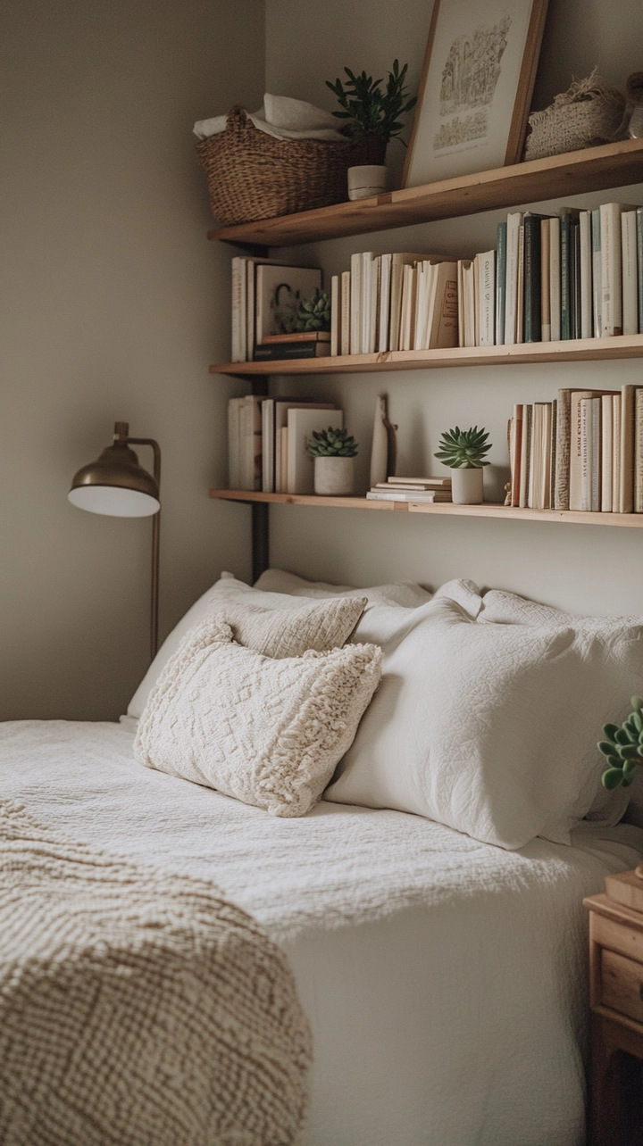 bookshelf ideas for bedroom 60