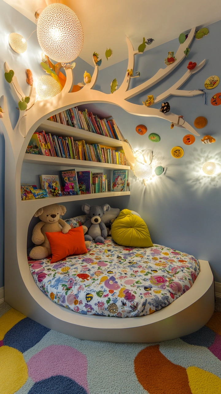 bookshelf ideas for bedroom 70