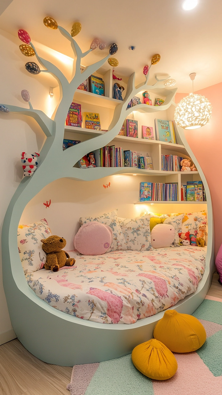 bookshelf ideas for bedroom 71