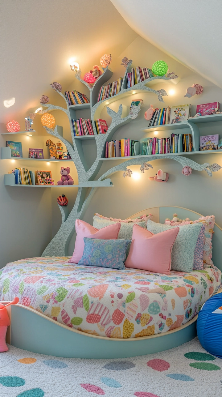 bookshelf ideas for bedroom 72