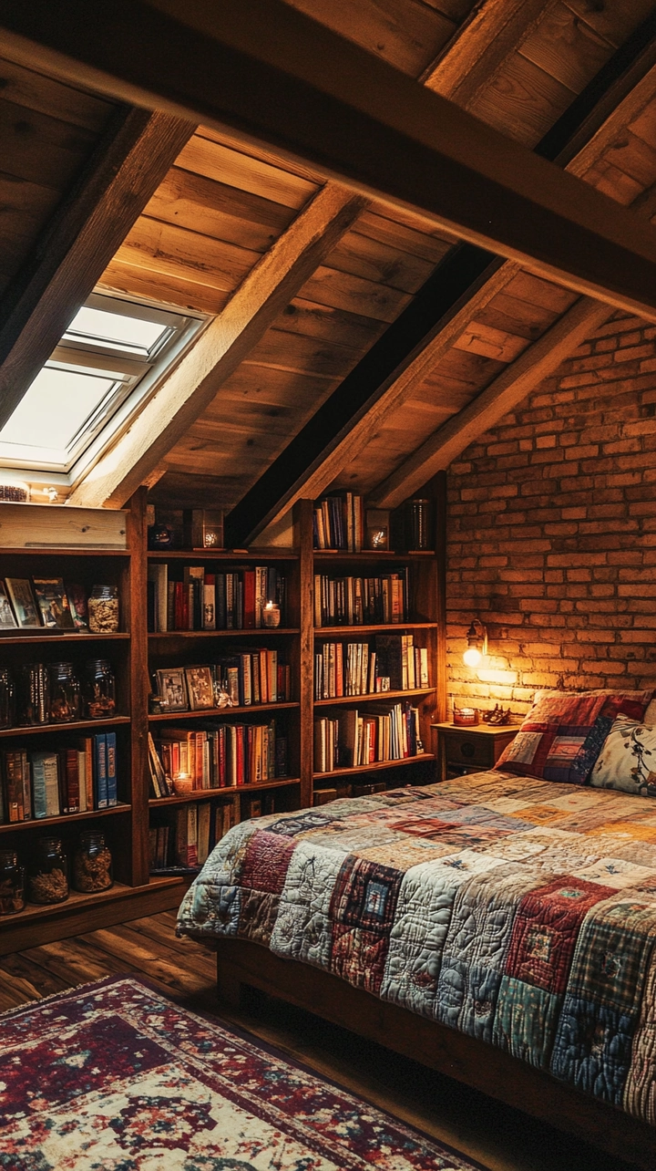 bookshelf ideas for bedroom 74