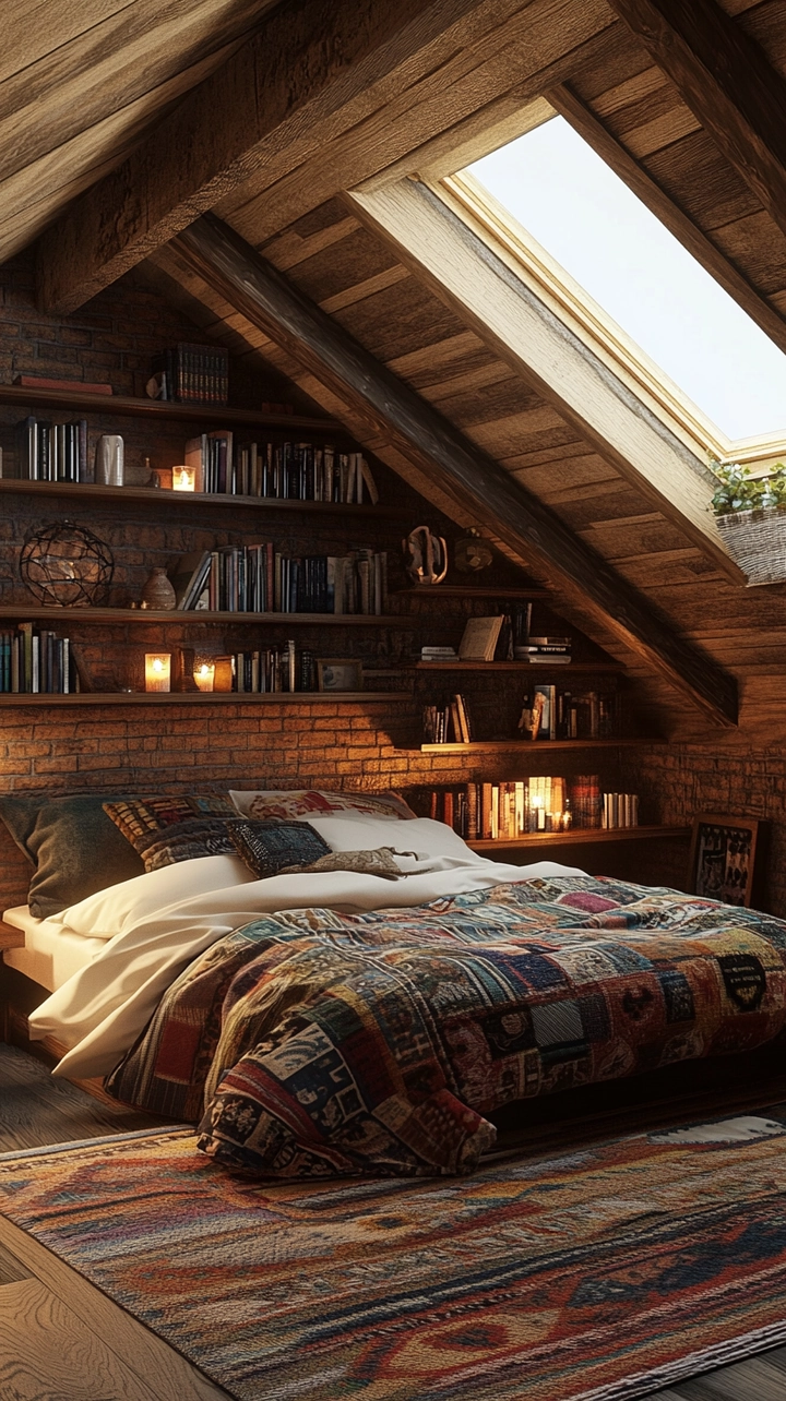 bookshelf ideas for bedroom 75