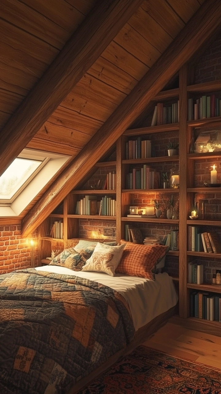 bookshelf ideas for bedroom 76