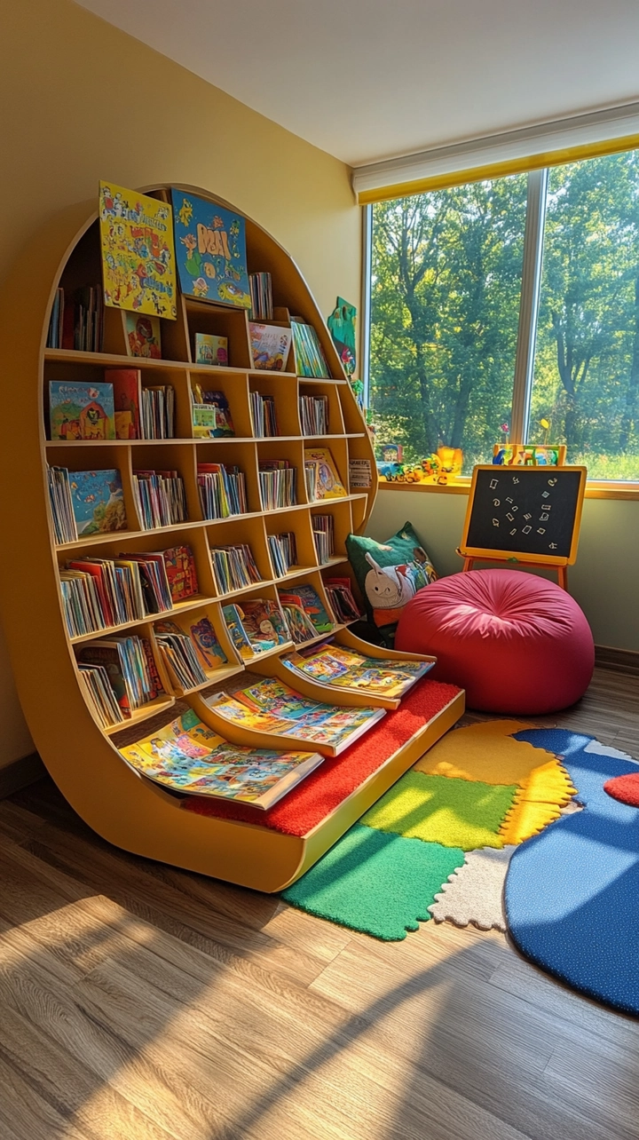 bookshelf ideas for kids 26