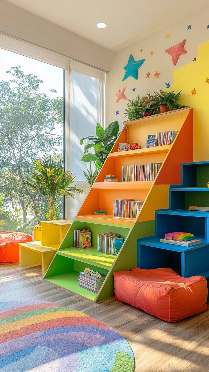 bookshelf ideas for kids 55