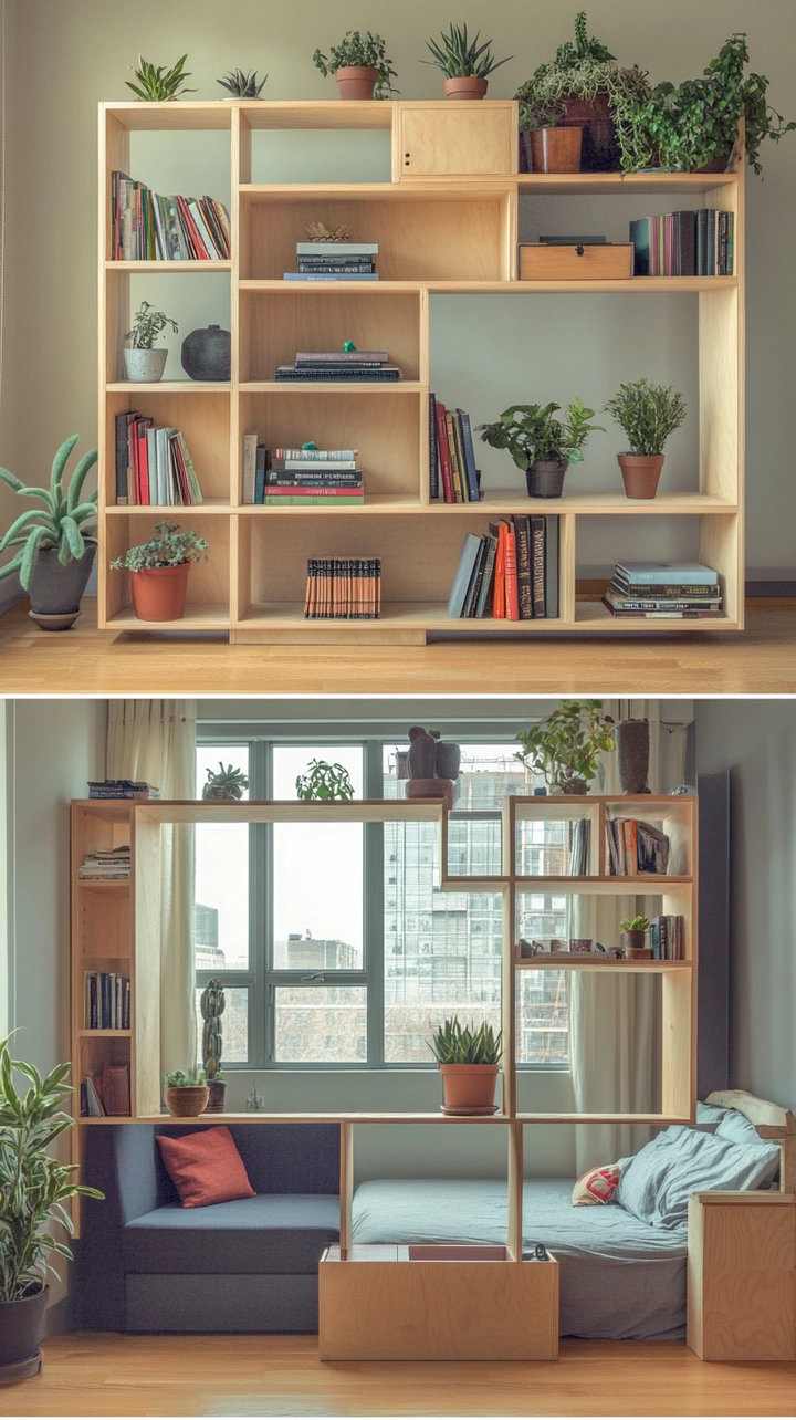 bookshelf ideas for small spaces 25