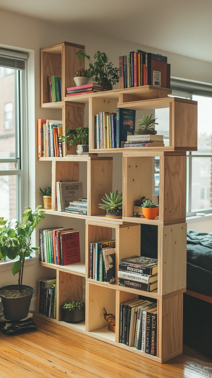 bookshelf ideas for small spaces 27