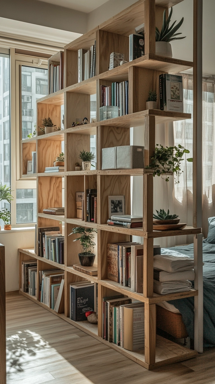 bookshelf ideas for small spaces 28