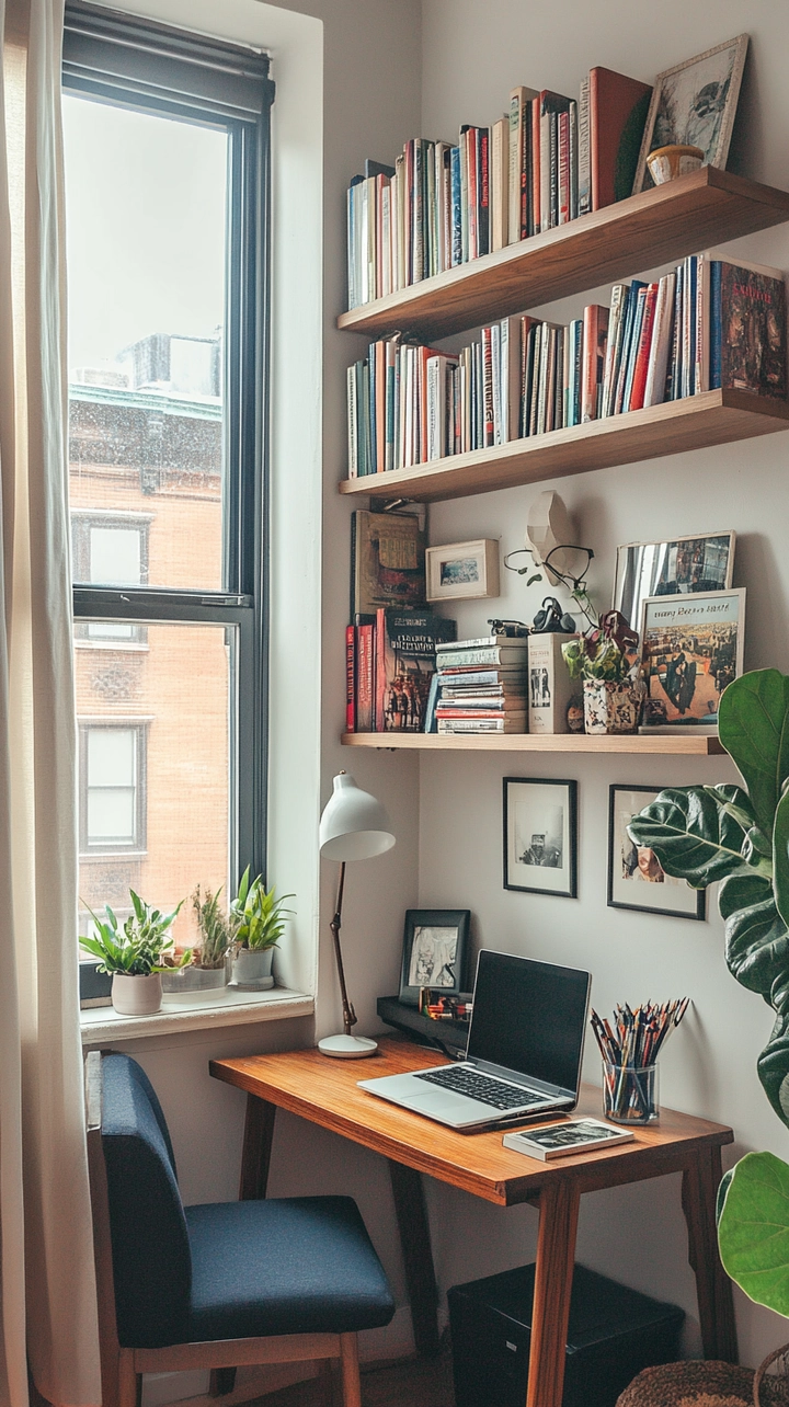 bookshelf ideas for small spaces 38