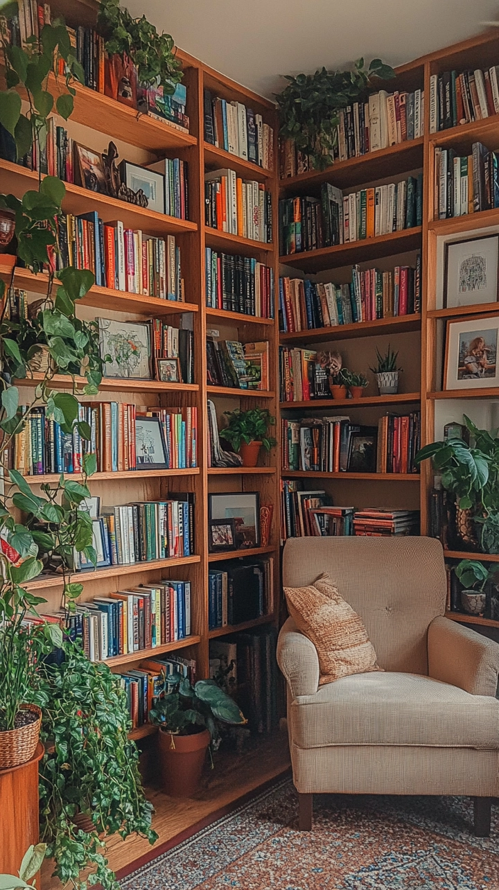 bookshelf ideas for small spaces 43