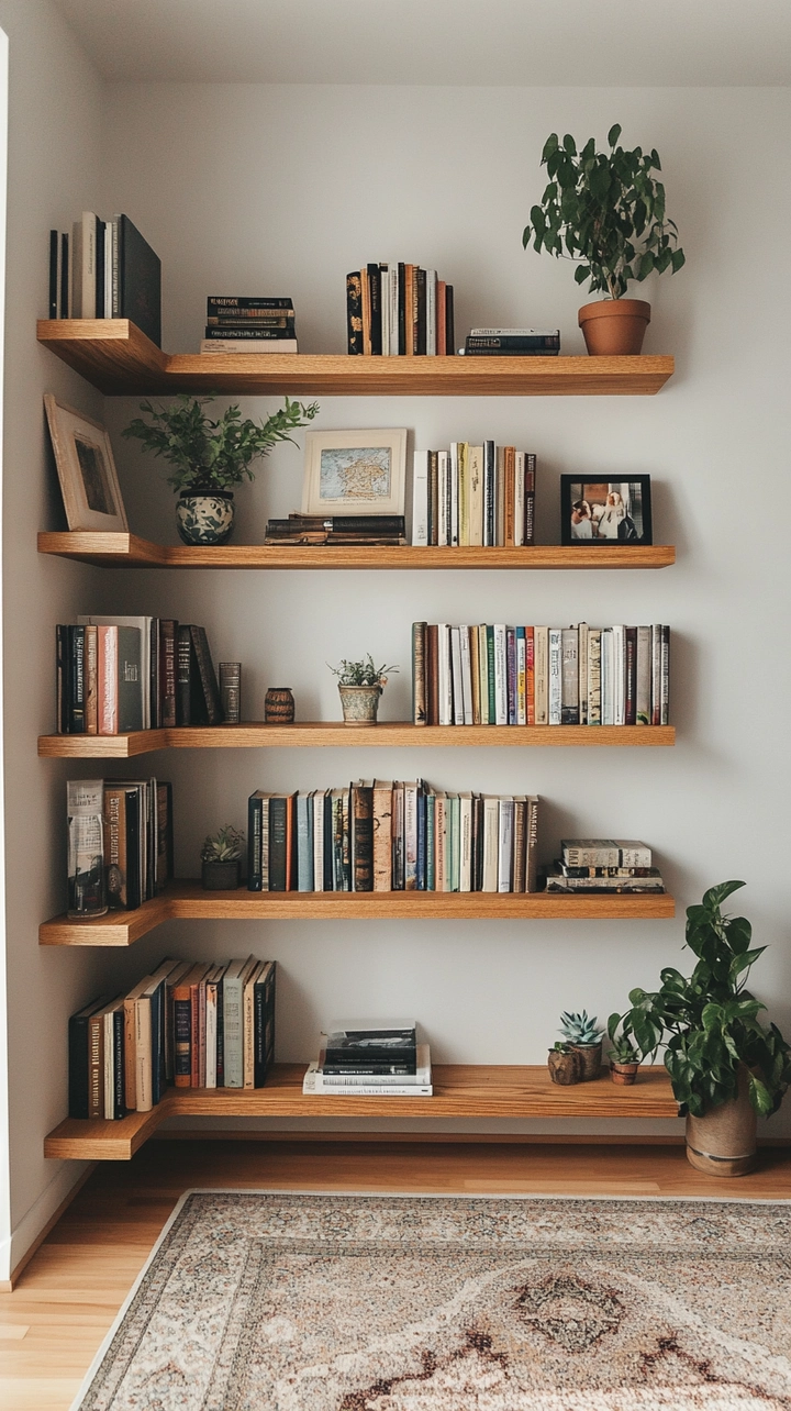 bookshelf ideas for small spaces 61