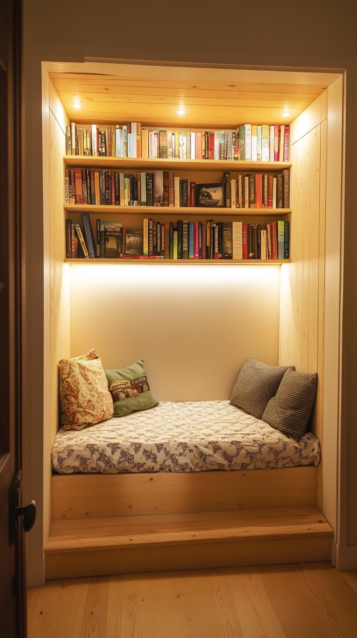 bookshelf ideas for small spaces 73