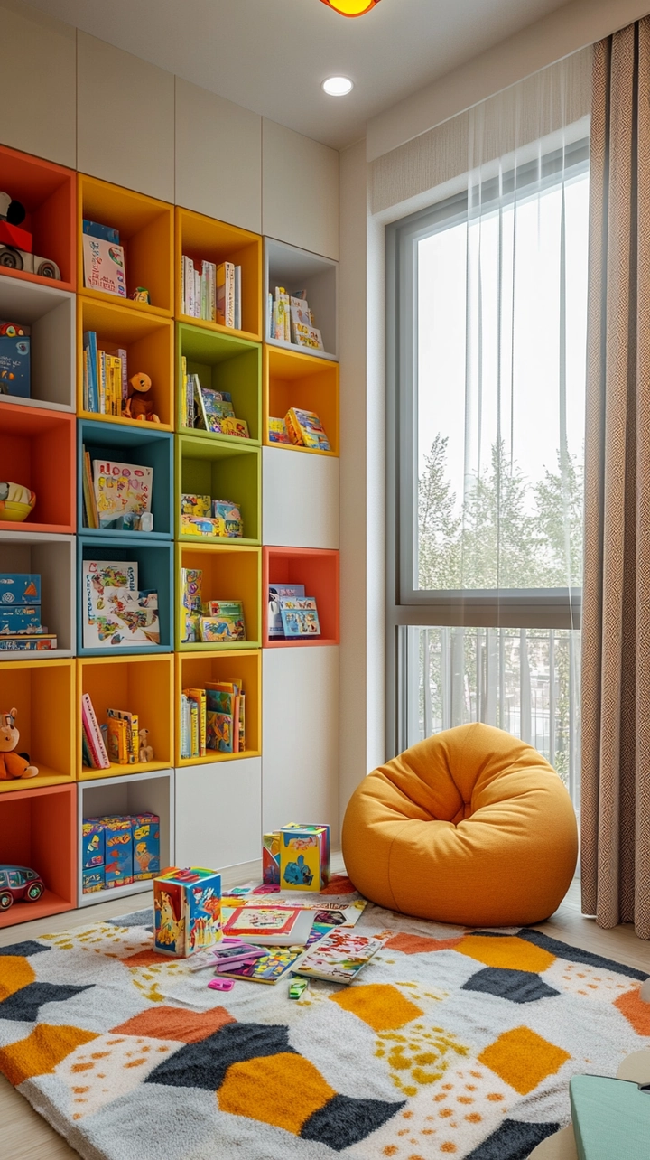 bookshelf ideas kids room 29