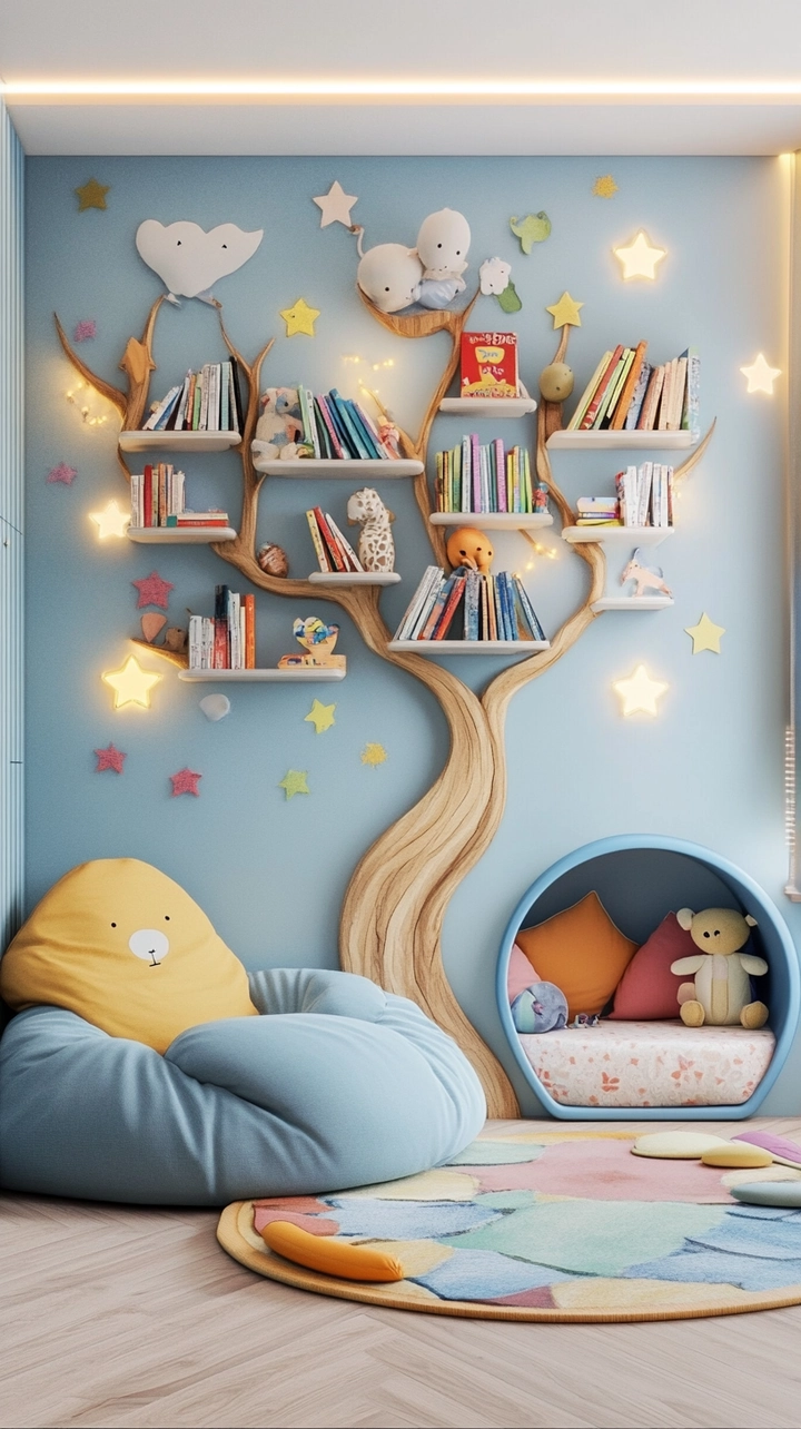 bookshelf ideas kids room 3