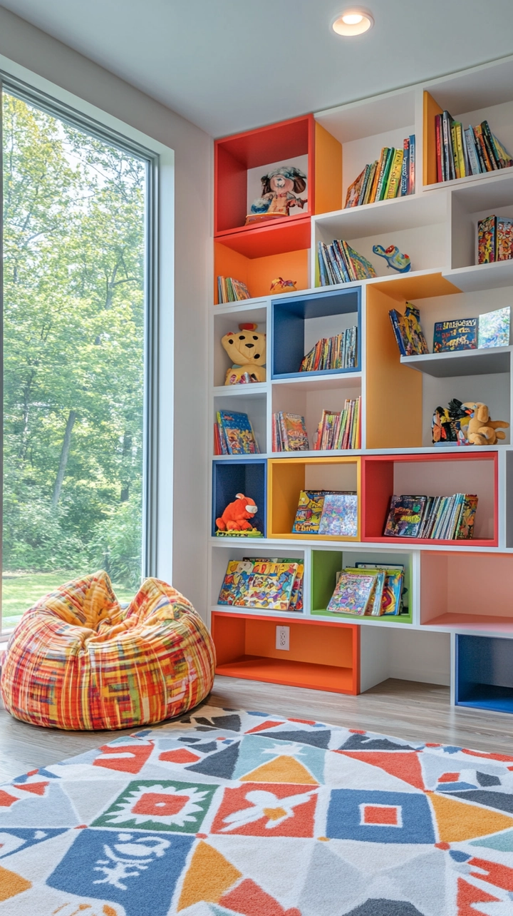 bookshelf ideas kids room 31