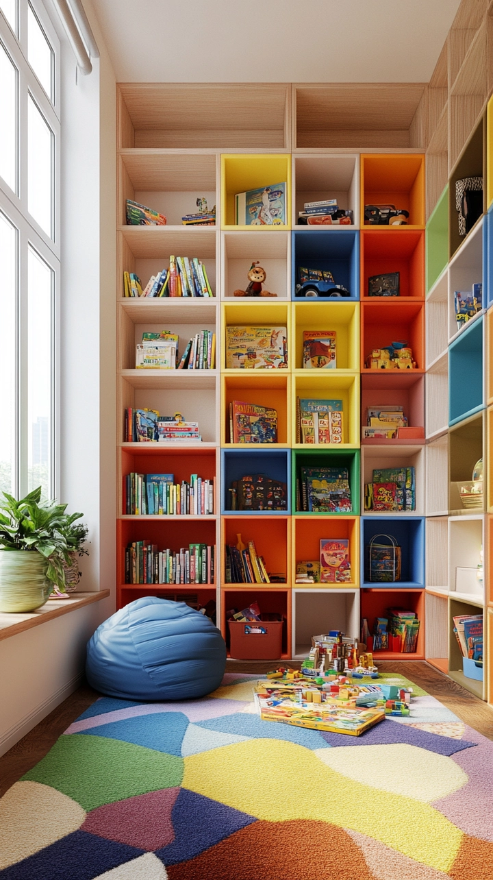 bookshelf ideas kids room 32