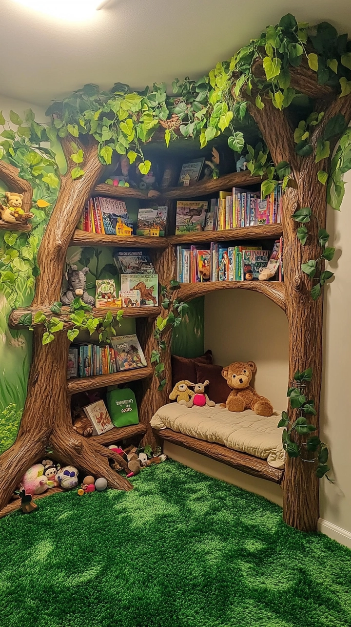 bookshelf ideas kids room 41