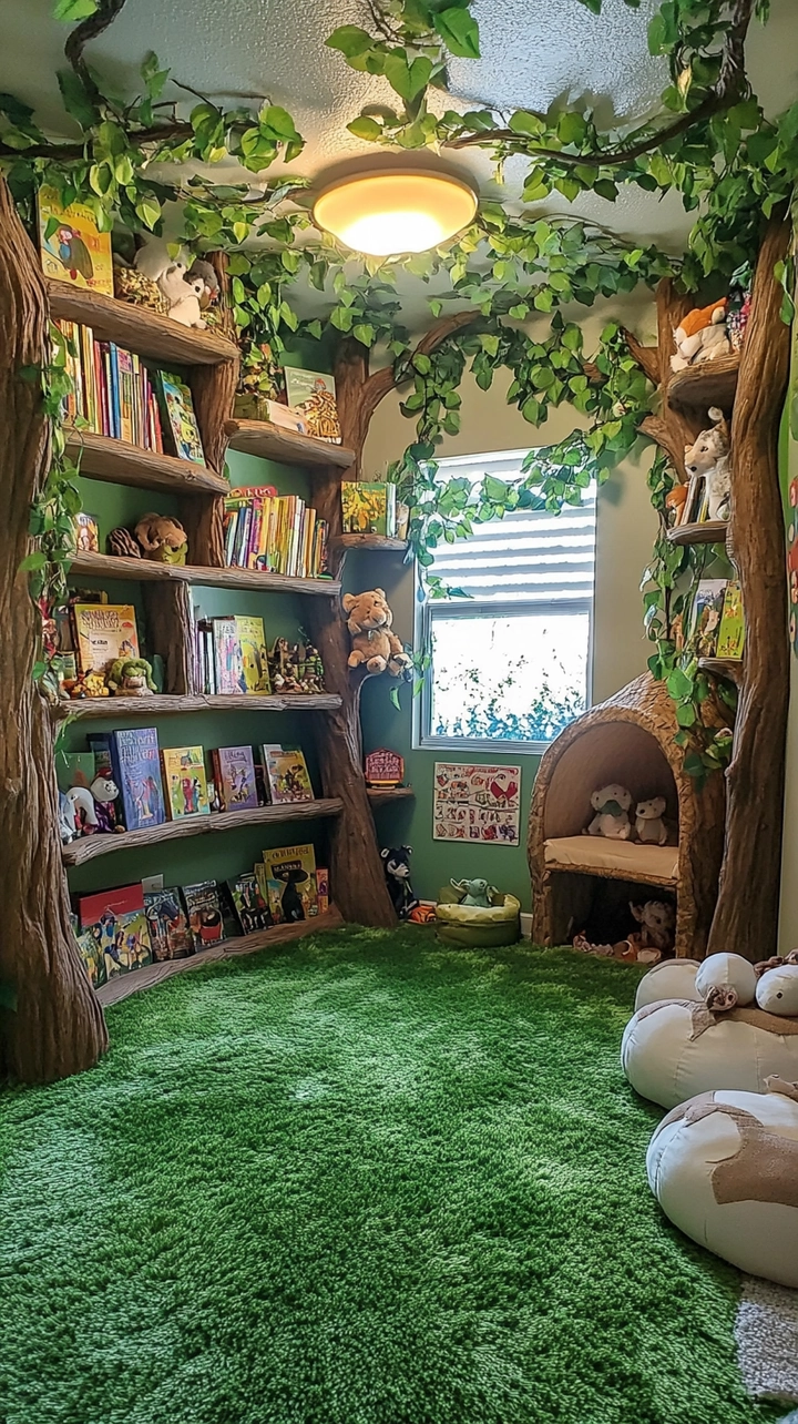 bookshelf ideas kids room 43