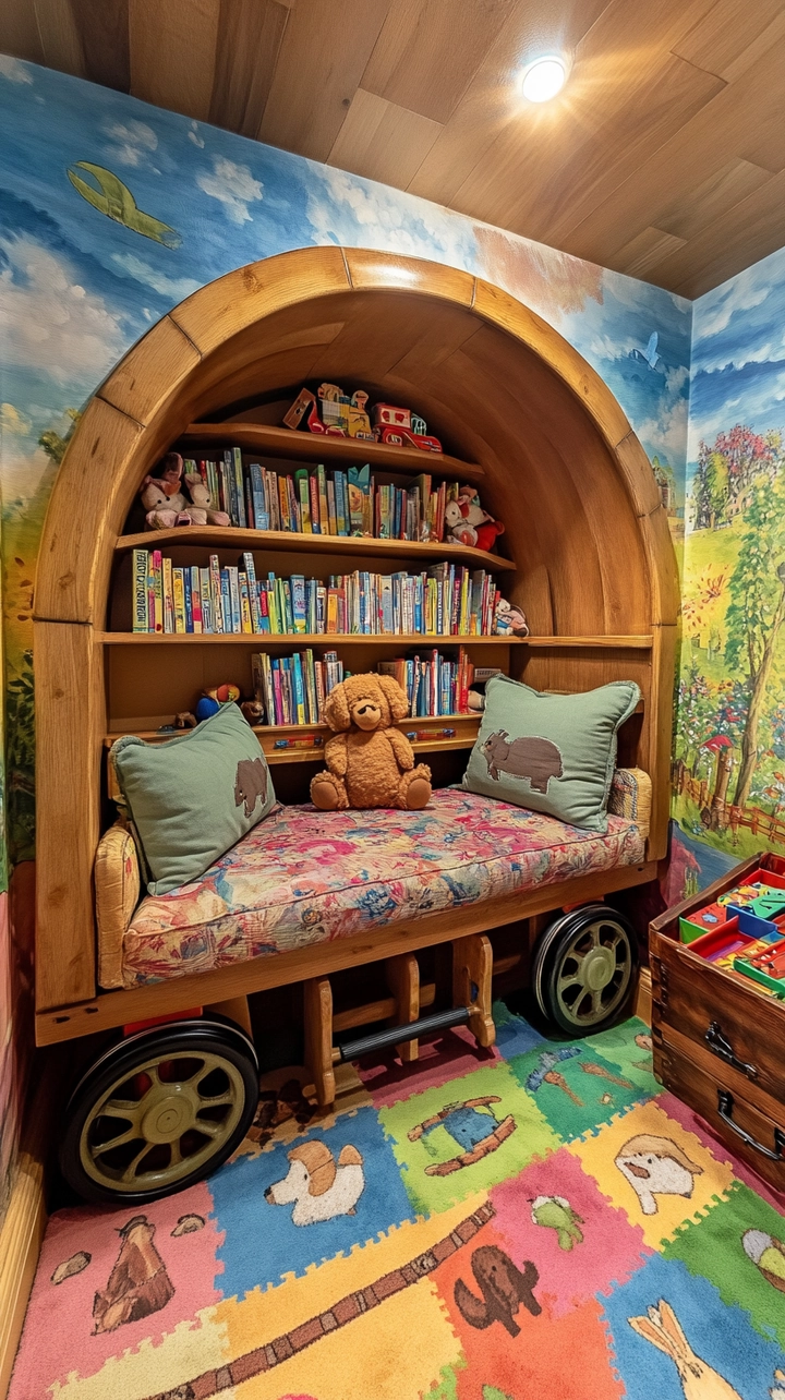 bookshelf ideas kids room 46