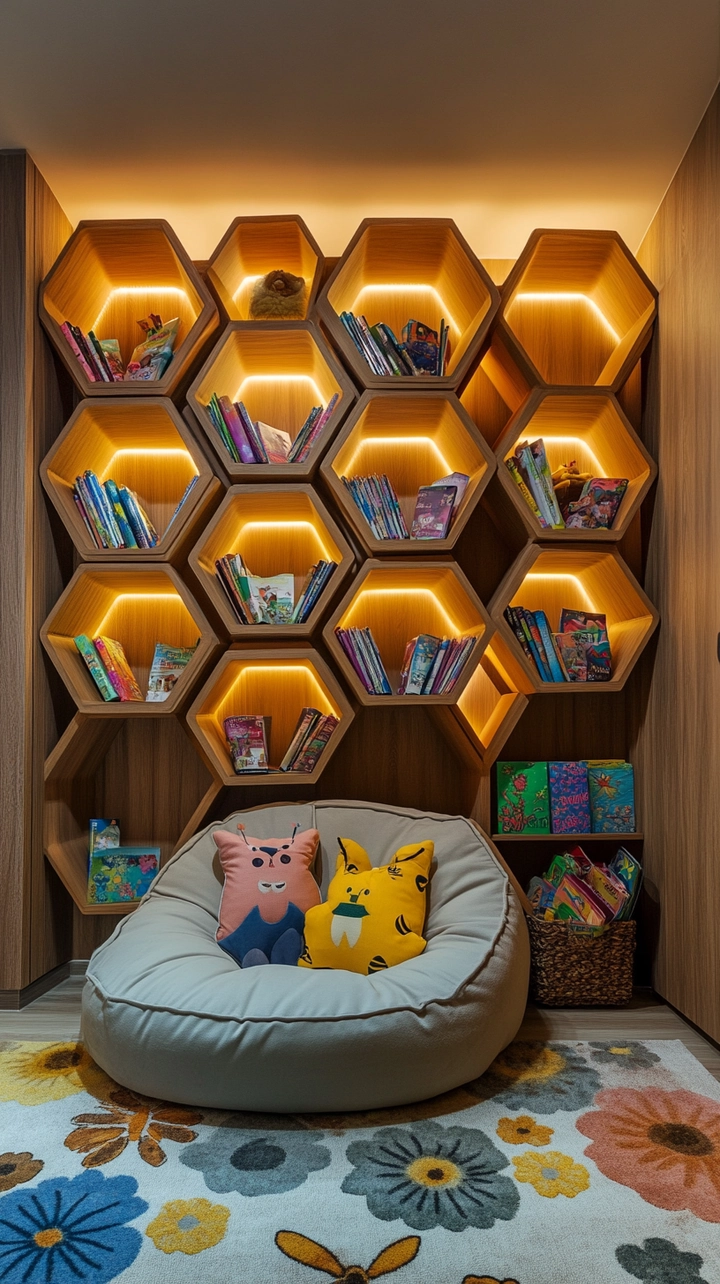 bookshelf ideas kids room 53