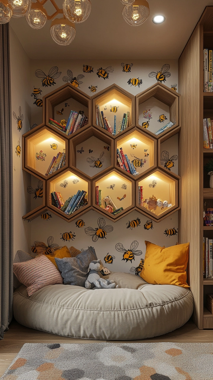 bookshelf ideas kids room 55