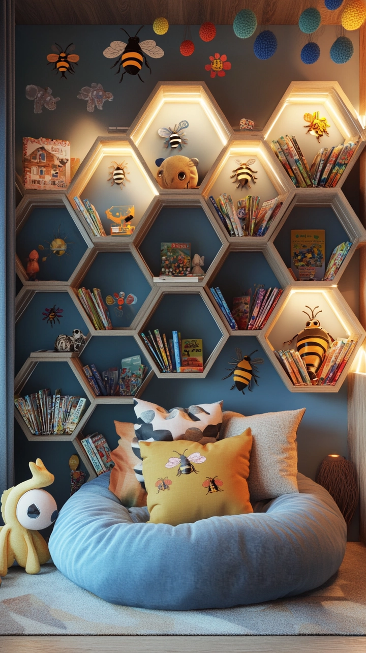 bookshelf ideas kids room 56