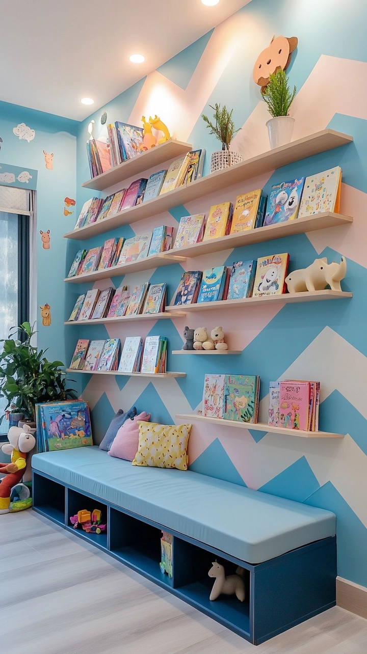 bookshelf ideas kids room 7