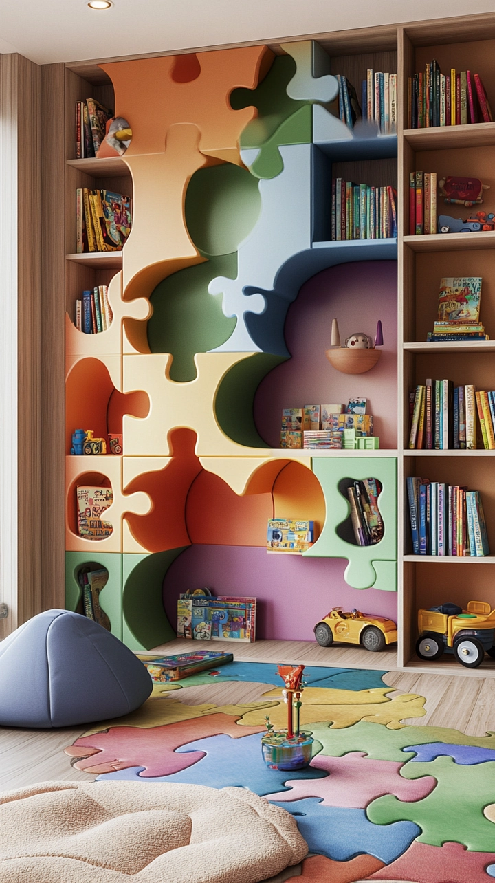 bookshelf ideas kids room 79