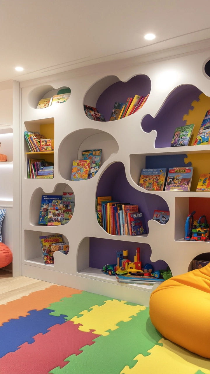 bookshelf ideas kids room 80