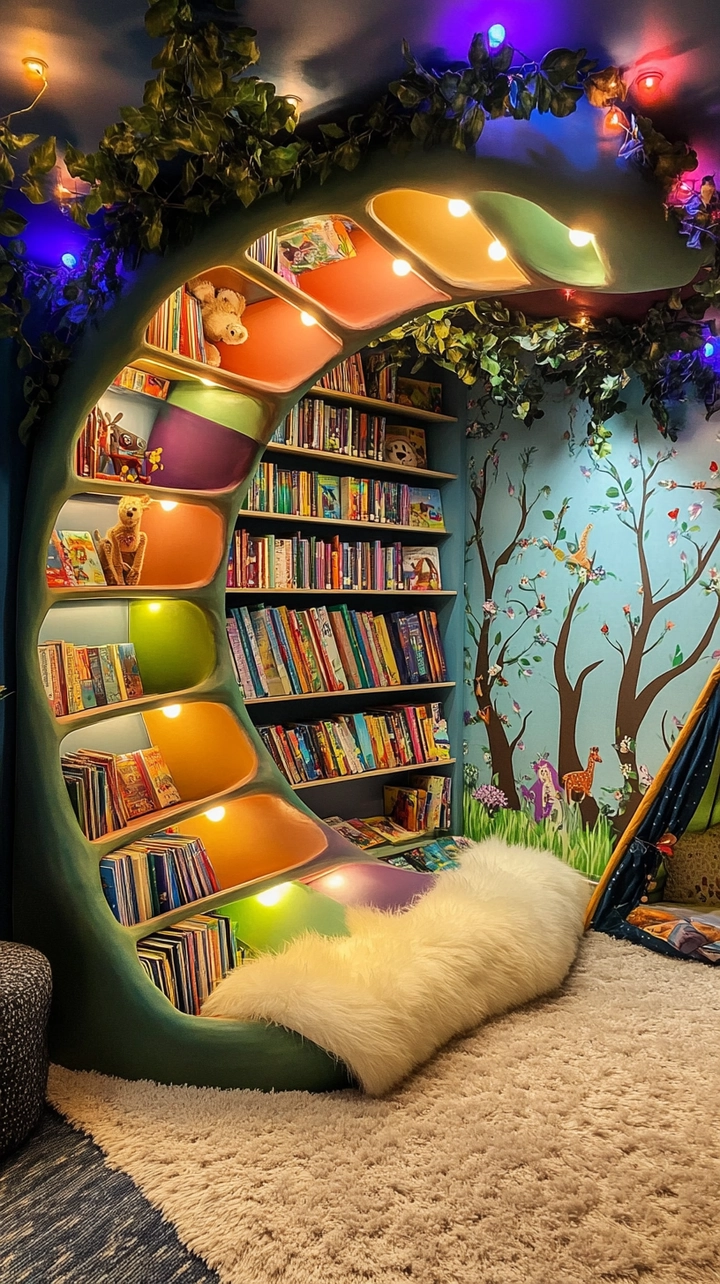 bookshelf ideas kids room 9