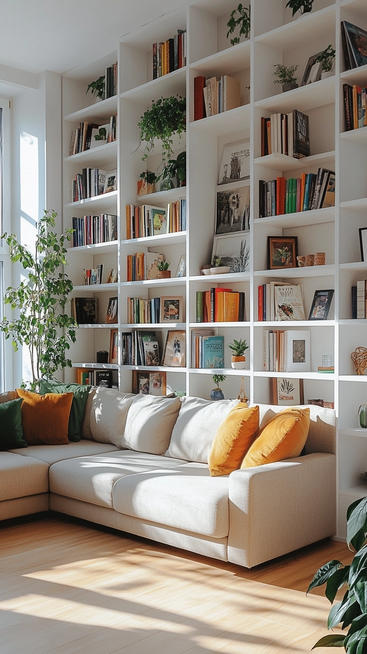 bookshelf ideas living room 10