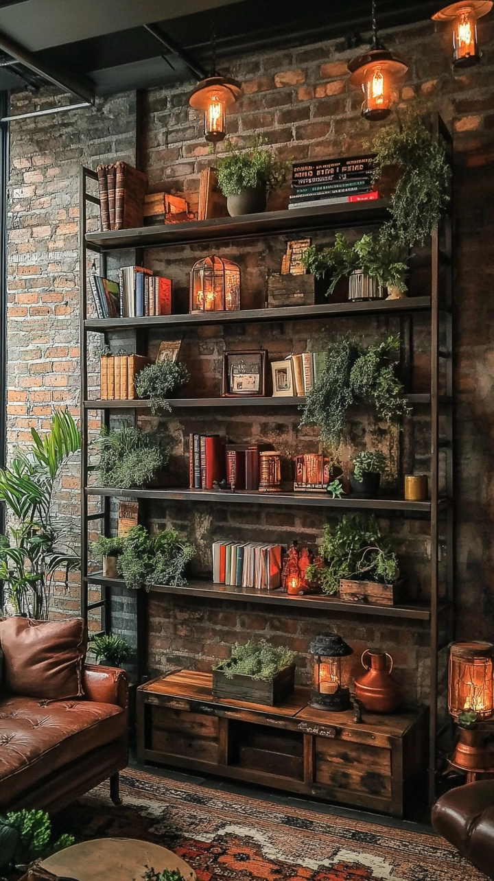 bookshelf ideas living room 15