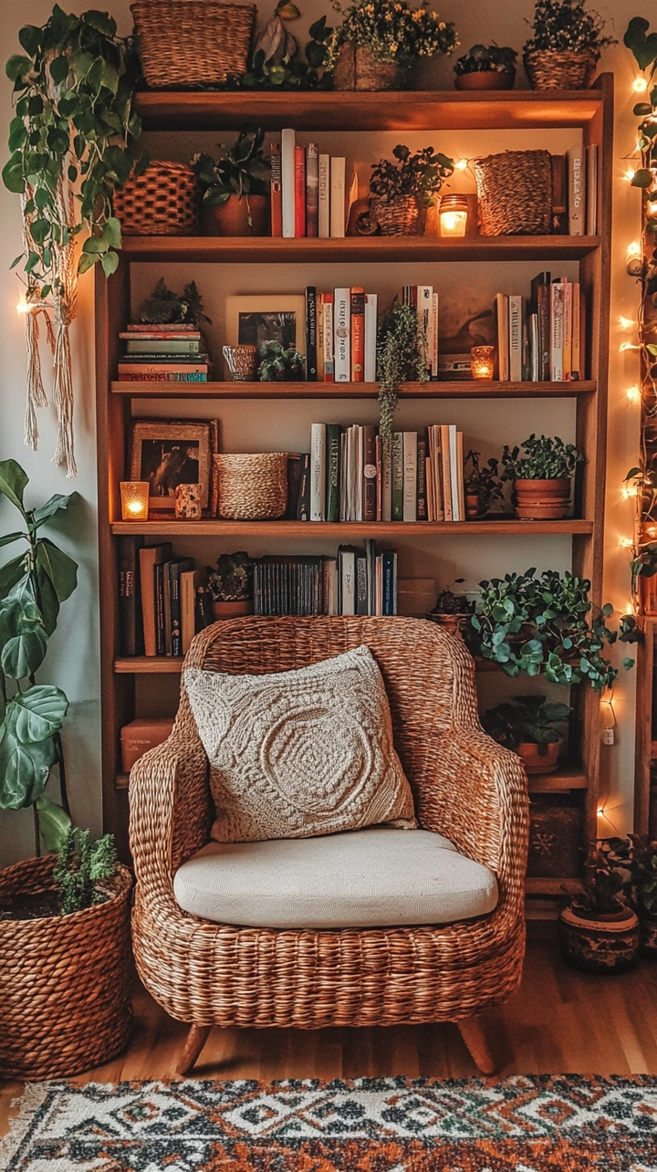 bookshelf ideas living room 23