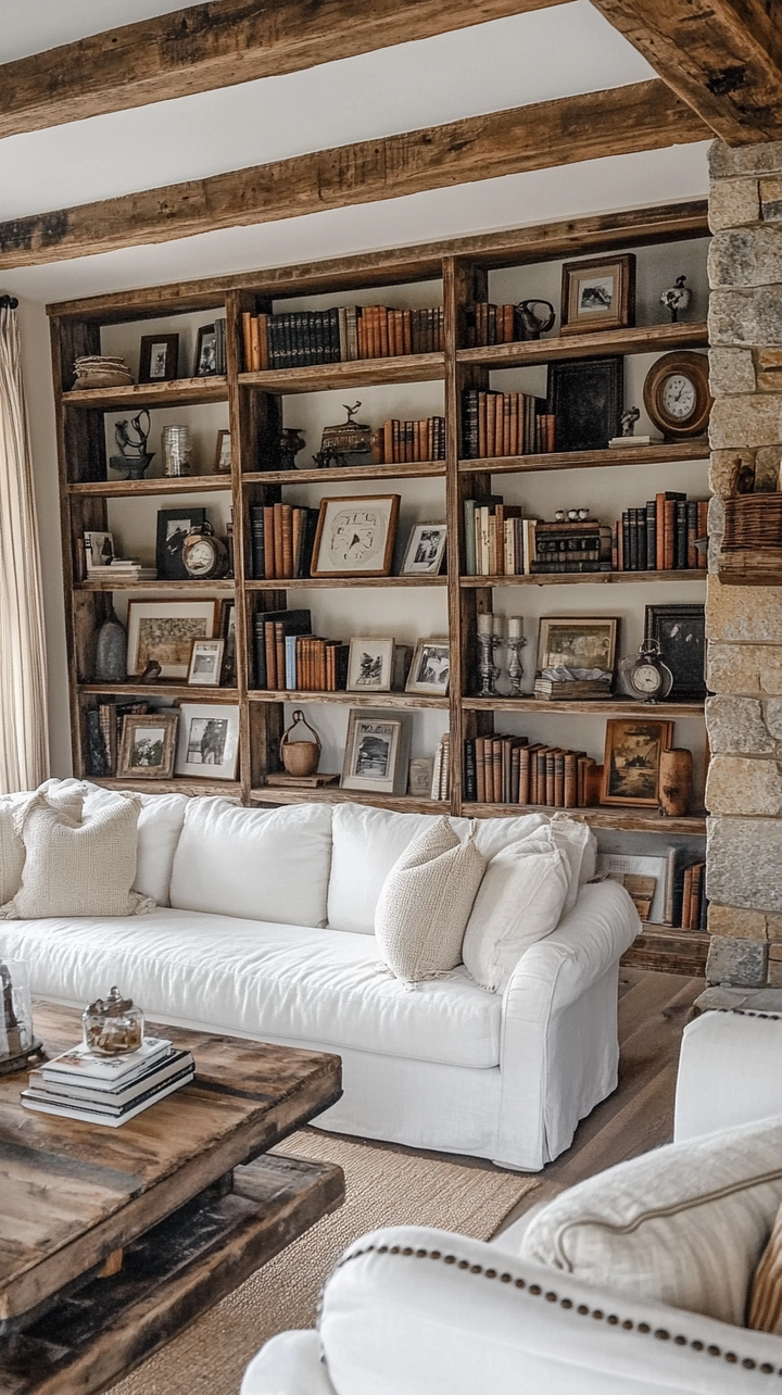 bookshelf ideas living room 28